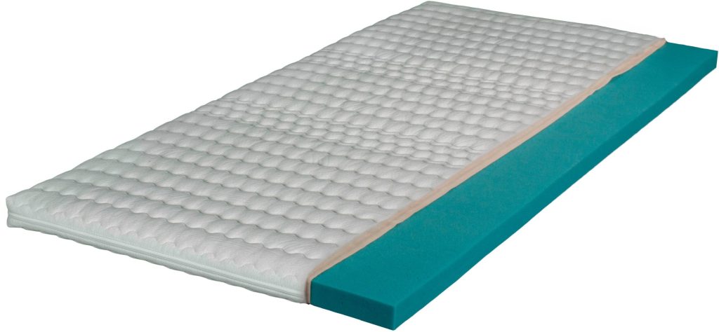 Breckle EvoX Feel Wendetopper – Bezug geöffnet mit Blick auf den Schaumkern