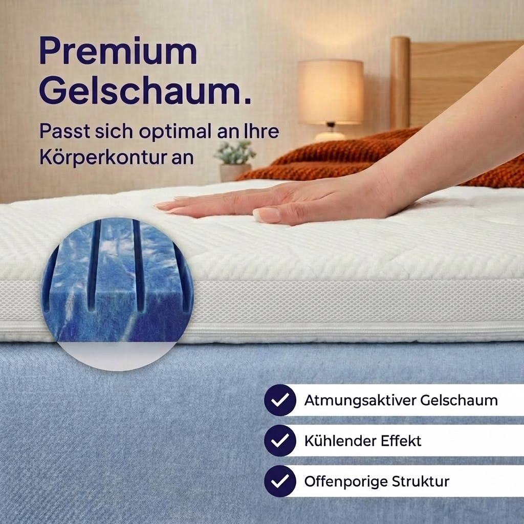 Mister Sandman Premium Gelschaum Topper – Produktfoto auf weißem Hintergrund