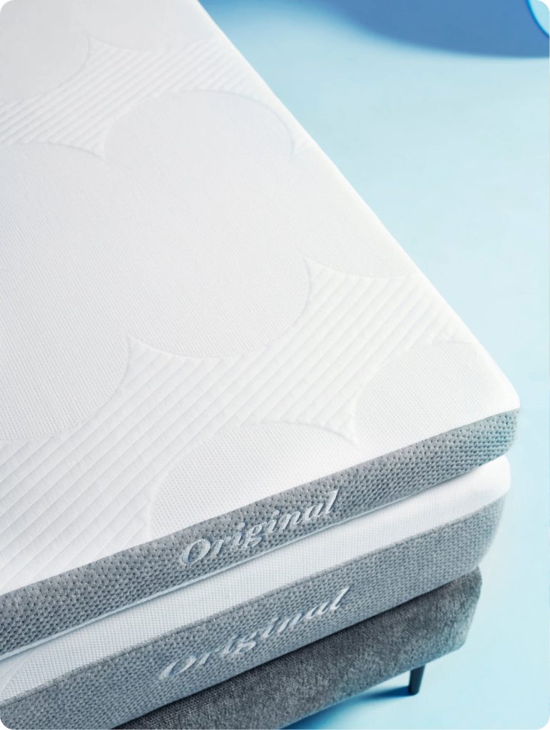 Cloudpillo Original Topper – Nahaufnahme von Bezug und Materialstruktur