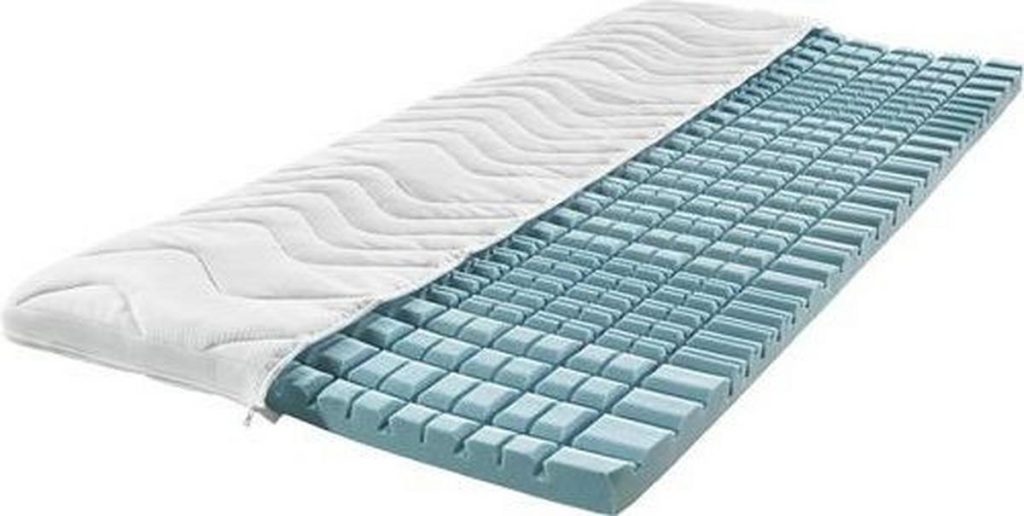 Sleeptex TOPPER (Kaltschaum) – Querschnitt mit den einzelnen Schaumschichten