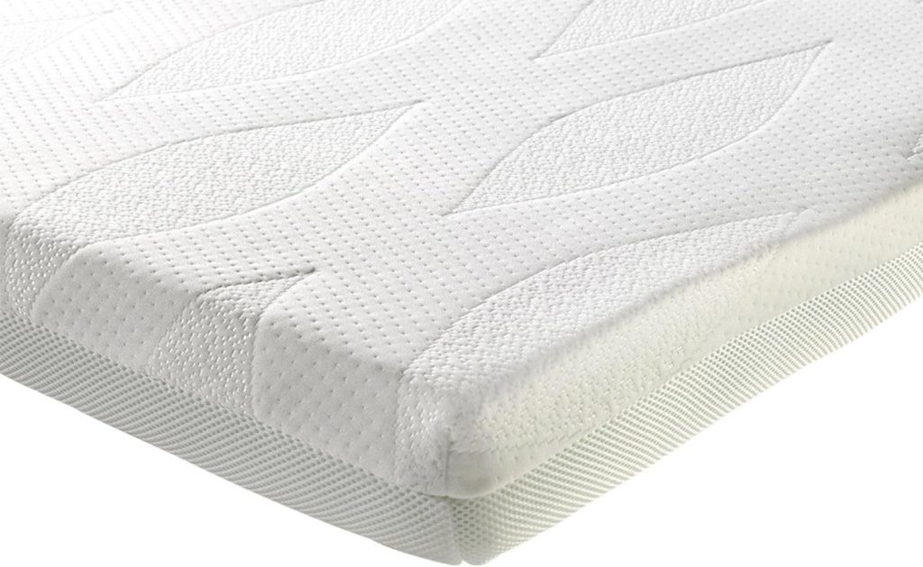Octaspring (Dormeo) Octasmart Plus Topper – Nahaufnahme von Bezug und Materialstruktur
