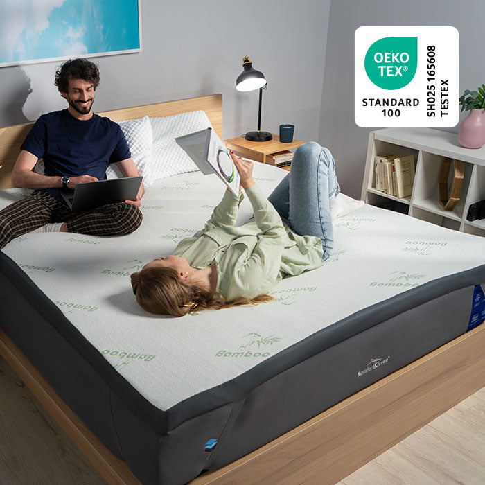 KomfortKissen Premium Komfort Matratzen-Topper mit Gel-Memory-Schaum