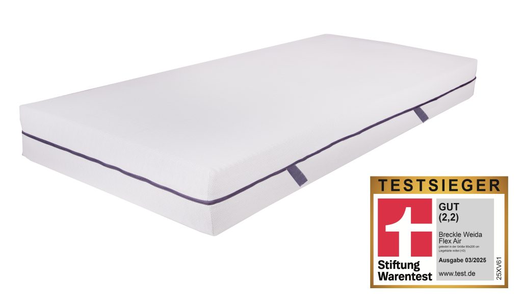 Breckle Weida Flex Air Matratze – Produktfoto auf weißem Hintergrund