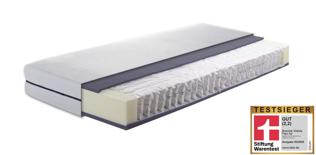 Breckle Weida Flex Air Matratze im eingerichteten Schlafzimmer