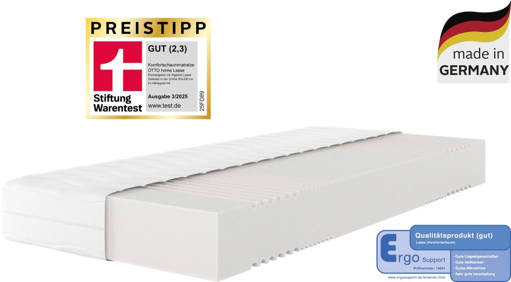 Älgdröm Lasse (H4) Matratze – Produktfoto auf weißem Hintergrund