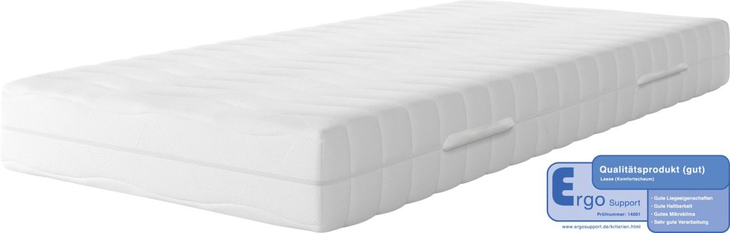 Älgdröm Lasse (H4) Matratze im eingerichteten Schlafzimmer
