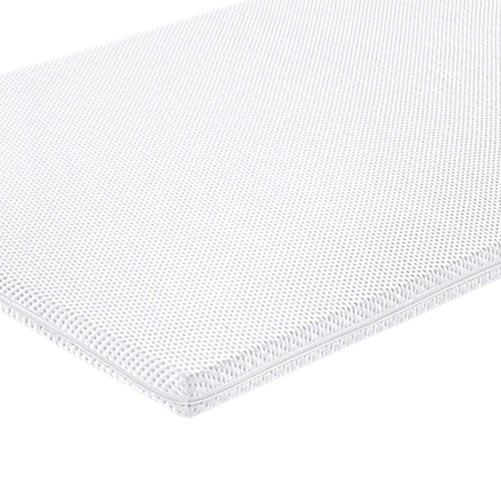 Irisette Topper VS (Viscoschaumkern) – Nahaufnahme von Bezug und Materialstruktur