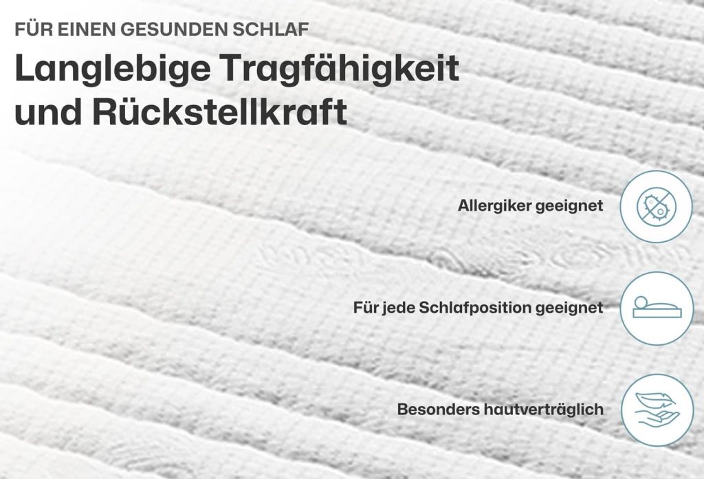 Latextopper Natura-LUX im eingerichteten Schlafzimmer