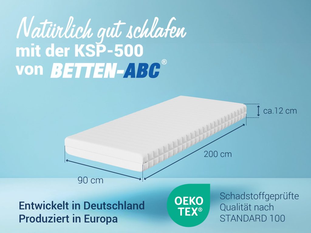 Betten-ABC KSP-500 Matratze in der Größe 90x200 cm
