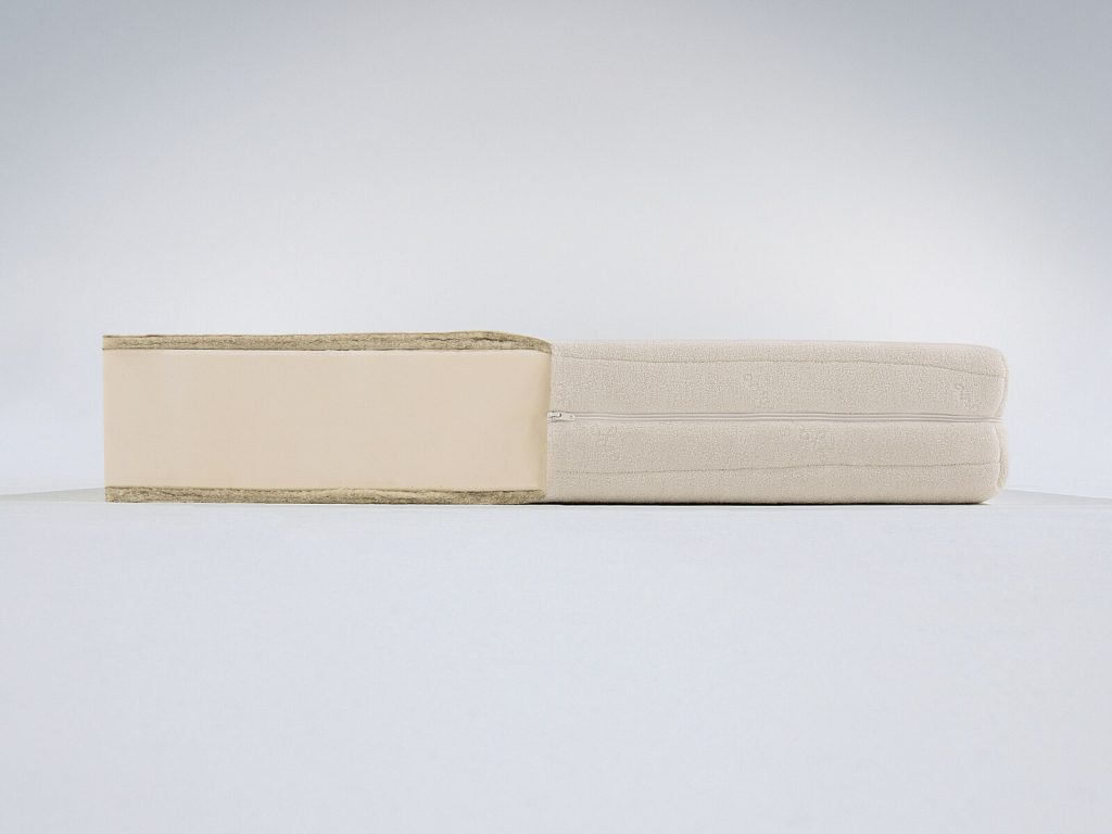 allnatura Naturlatex-Matratze Sana-Optima – Querschnitt mit Naturlatex-Kern