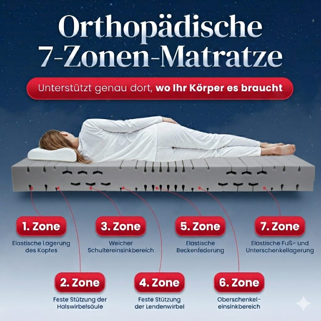FMP Sleep Line Classic – 7-Zonen-Kaltschaumkern