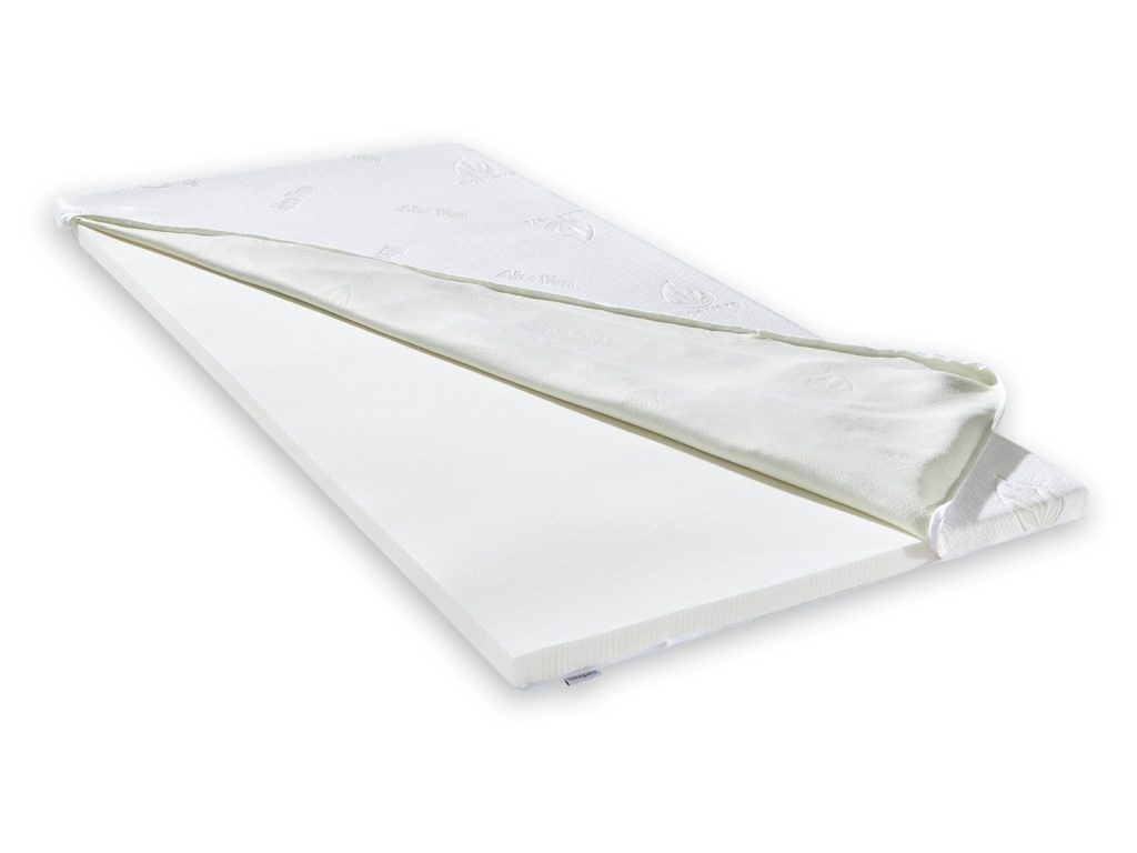Sleepsy Aloe Vita Memory Foam Topper - abnehmbarer Bezug mit Reißverschluss