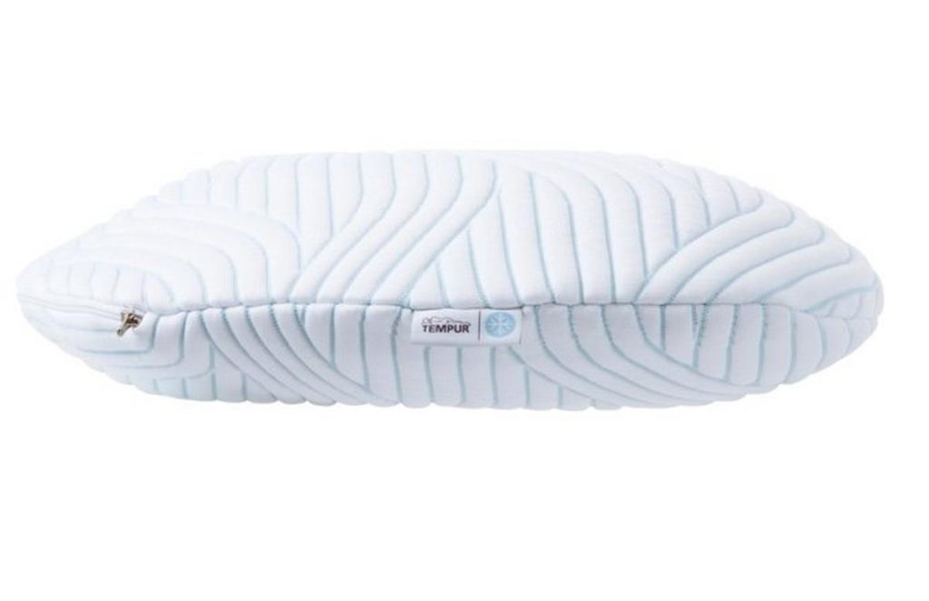 TEMPUR Curve SmartCool Schlafkissen - Seitenansicht mit flachem Profil