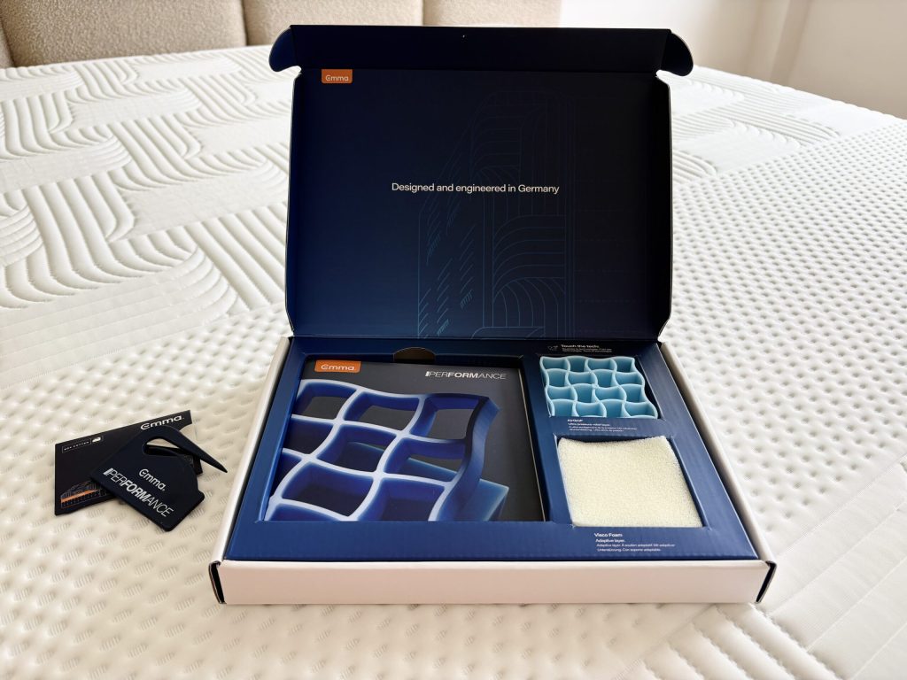Emma Performance Materialproben-Box mit AirGrid-Mustern im Test