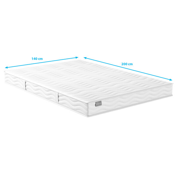 Aldi Flex 7-Zonen Matratze, Nahaufnahme der Rhombo-Therm-Stanzung