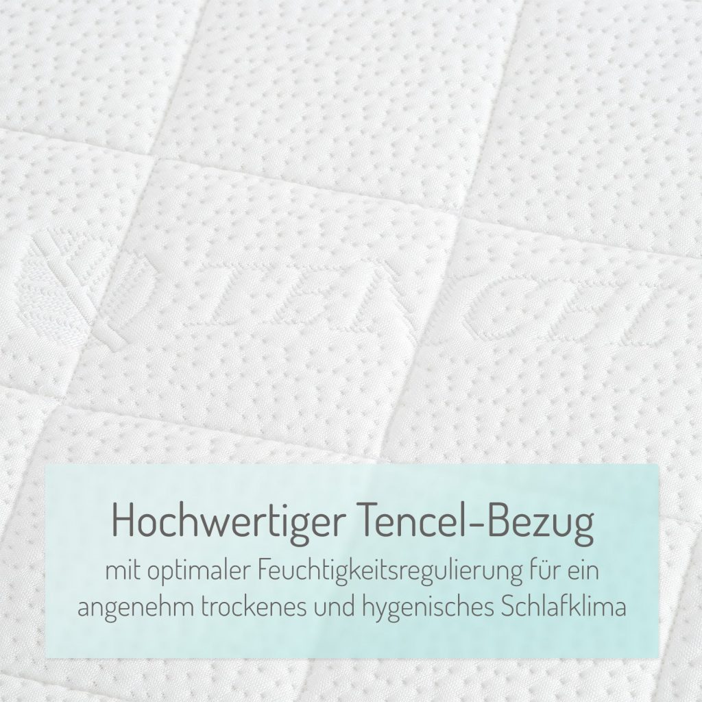 FabiMax Matratze Comfort – Nahaufnahme des Bezugs