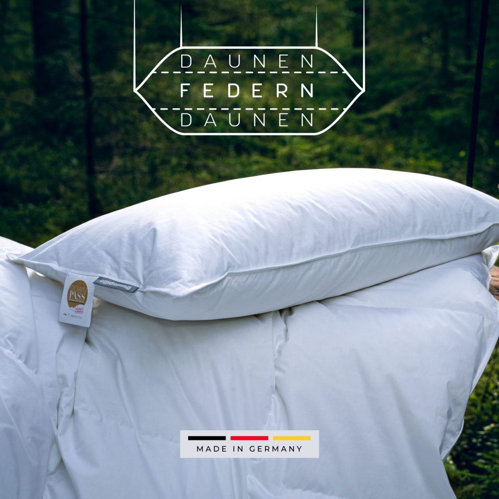 Dunlopillo 3-Kammer-Kopfkissen Supreme mit Schema der drei Kammern
