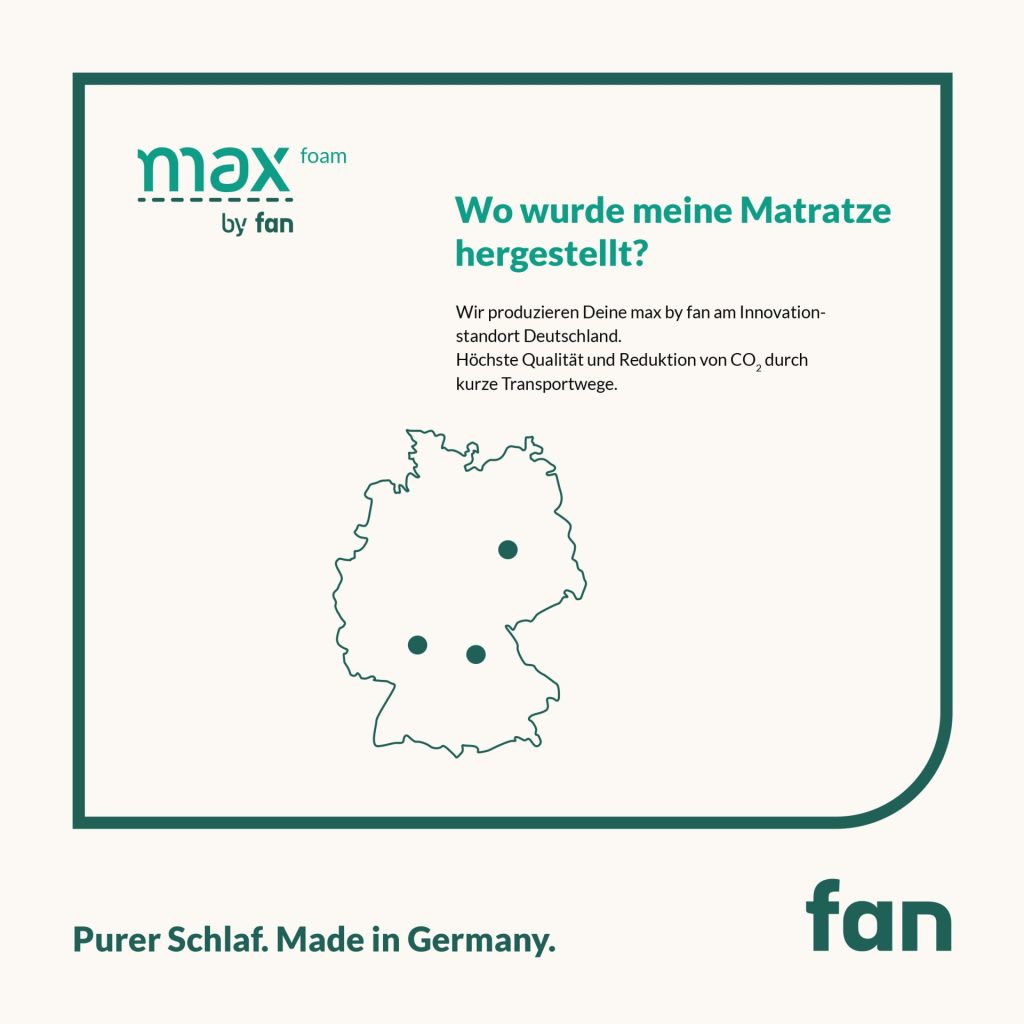 Gebers max foam by fan – Herstellung in Deutschland