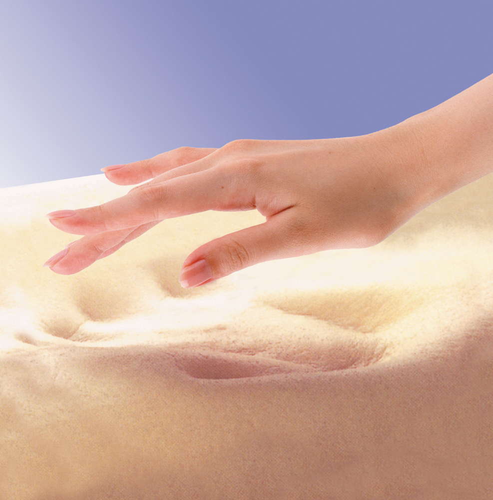 Ortho-Vital Visko-Nackenkissen Butterfly – Handabdruck im viskoelastischen Schaum