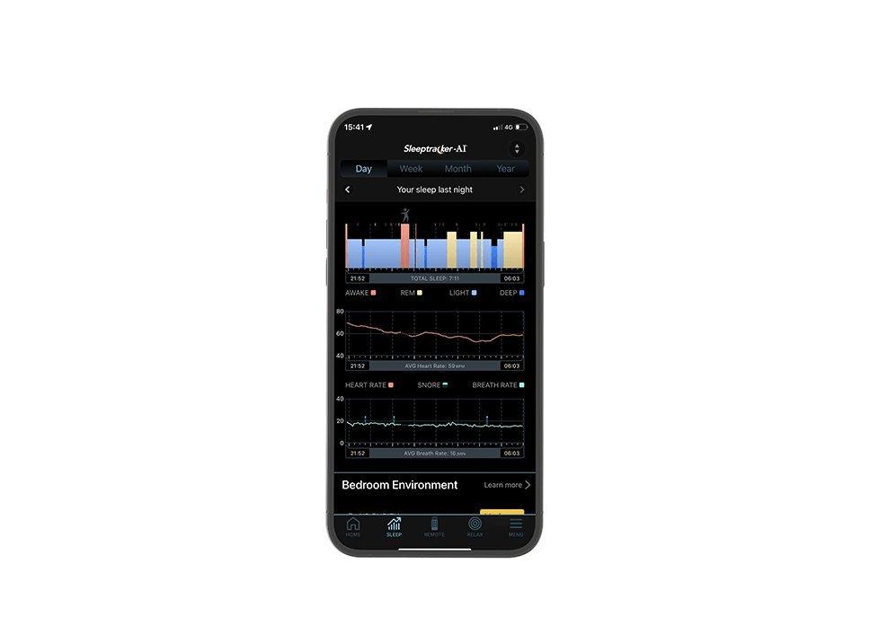 TEMPUR ERGO Smart Base – Sleeptracker-AI App mit Schlafauswertung