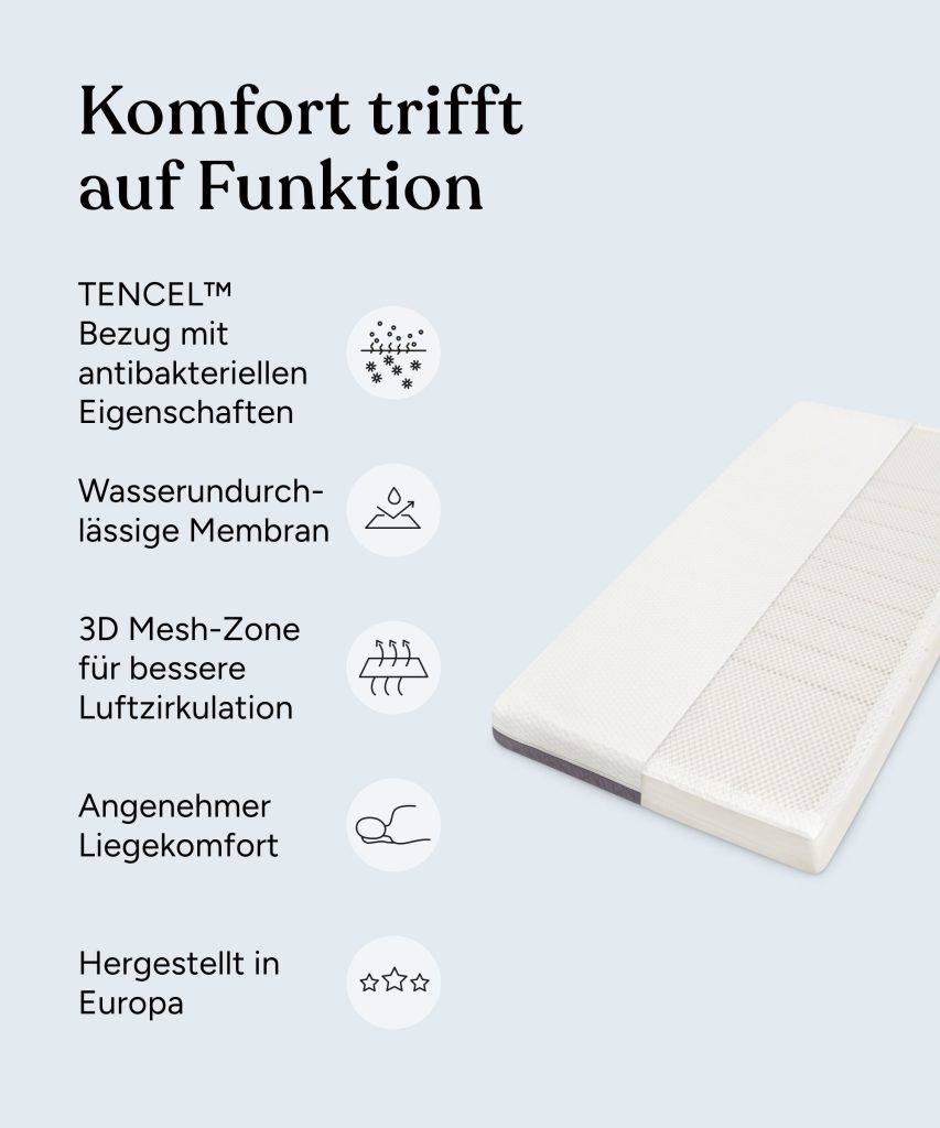 Ehrenkind Kindermatratze Royal – Übersicht der Vorteile