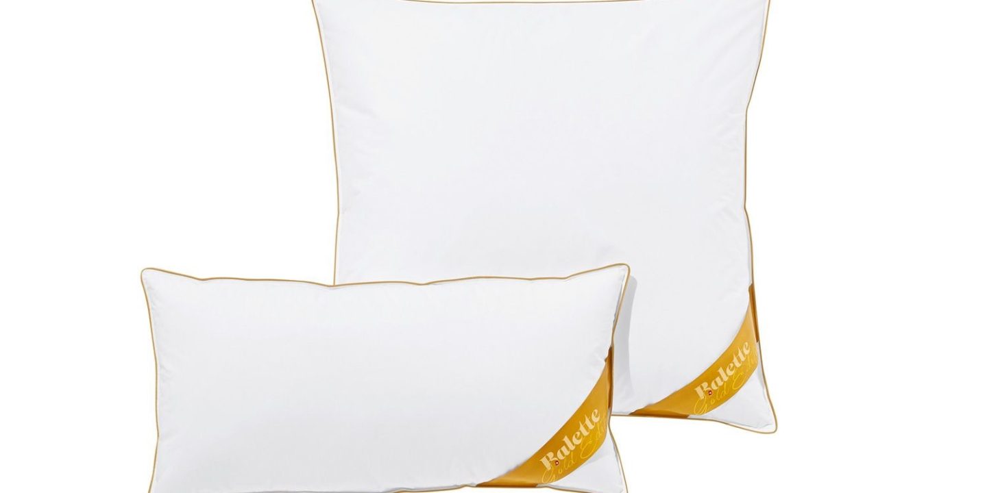 Balette deLuxe Gänsefeder/Daunen Kopfkissen Gold-Edition