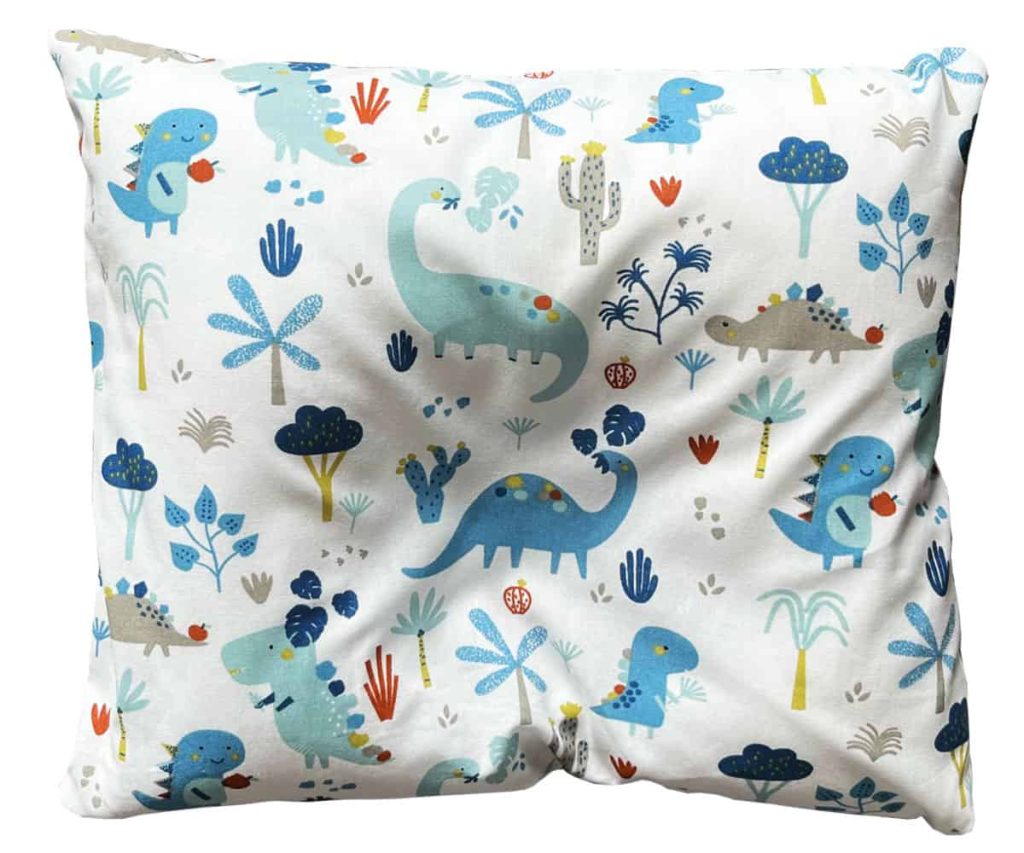 BabyDorm Original mit Bezug Dinos – weißer Baumwollbezug mit Dinomotiven