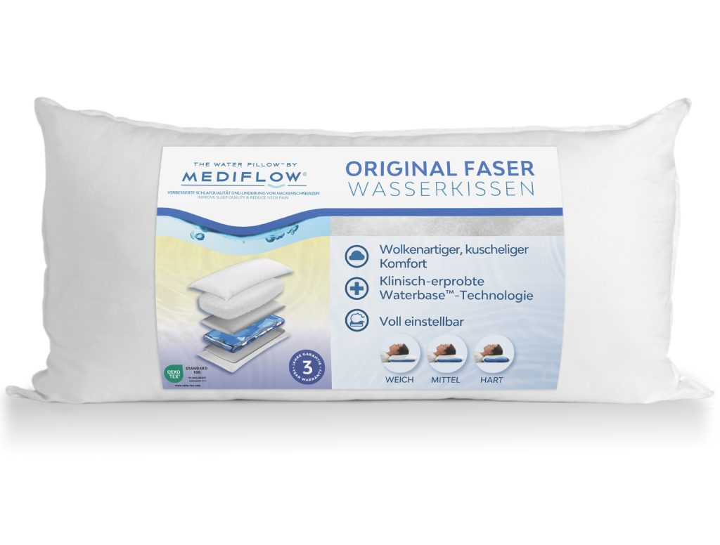 Mediflow Original Wasserkissen 5001 – Kissen mit Banderole der Verpackung