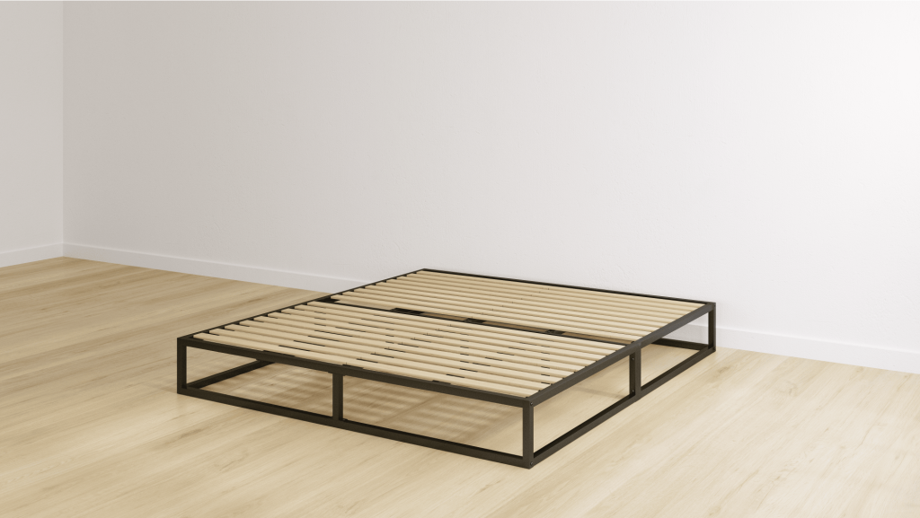 Bett mit Matratze als Komplettset im Schlafzimmer