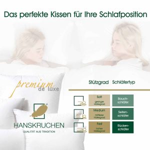 Hanskruchen Daunenkissen Premium de Luxe