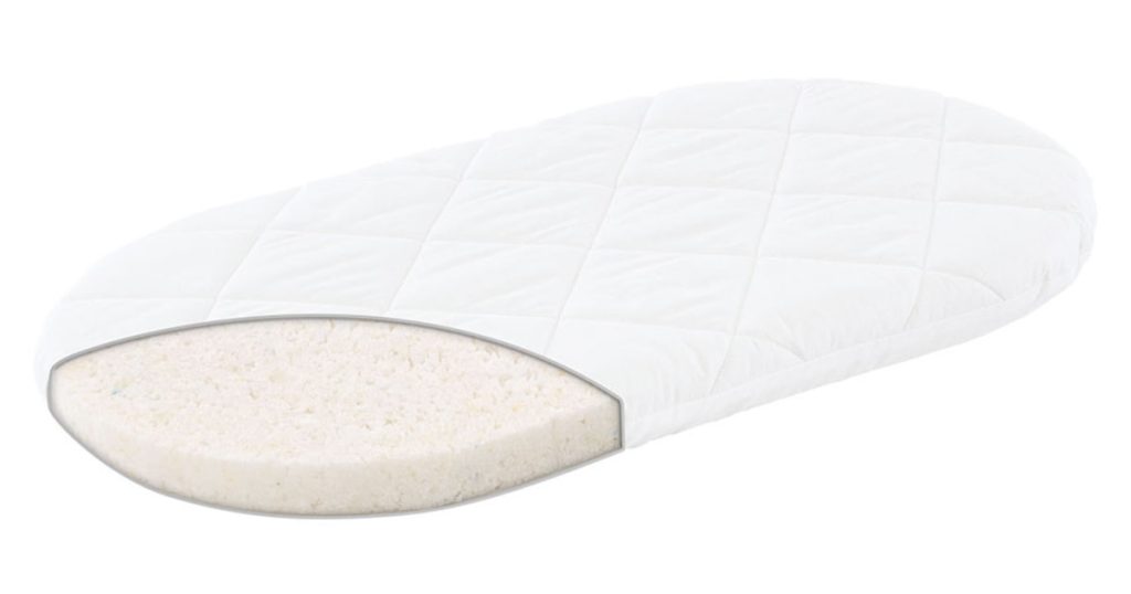 Träumeland Matratze für Kinderwagen Wash, aufgeschnittener Flockenschaumkern