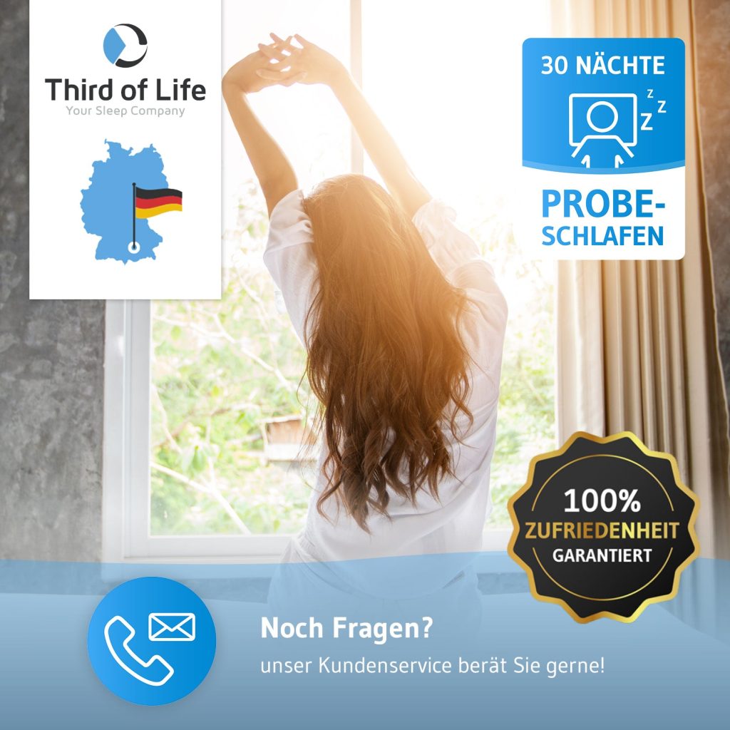 Third of Life AERO Topper im Schlafzimmer