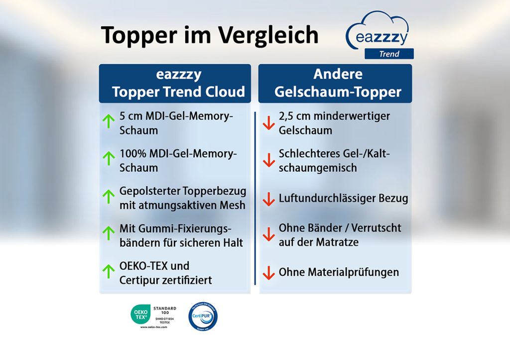 eazzzy Topper Trend Cloud von Genius, Ansicht 5