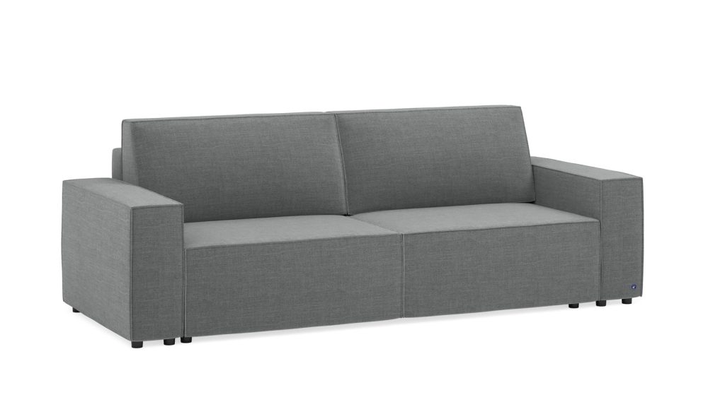 Bruno LOUNGE Schlafsofa in Dunkelgrau, Produktfoto auf weißem Hintergrund