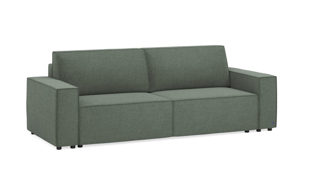 Bruno LOUNGE Schlafsofa in Glory Forest Green mit breiten Armlehnen