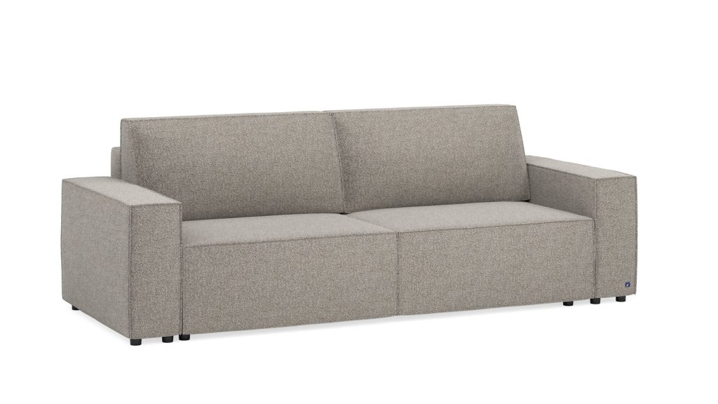 Bruno LOUNGE Schlafsofa in Glory Taupe, Produktfoto auf weißem Hintergrund