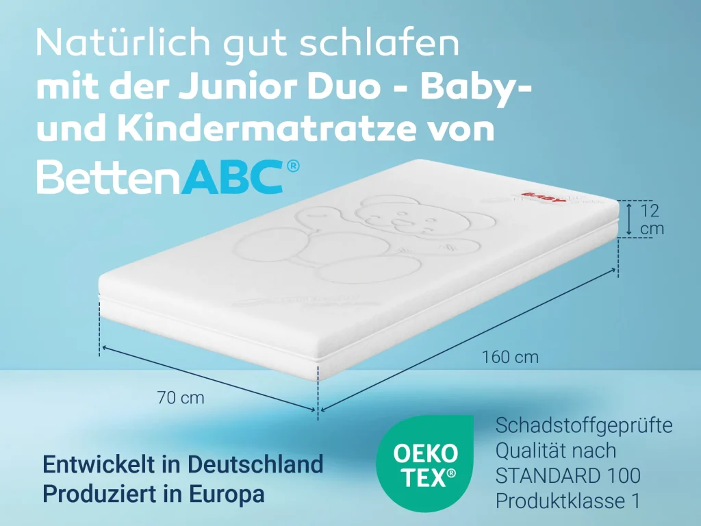 Betten-ABC Junior-Duo Kindermatratze in 70x160 cm