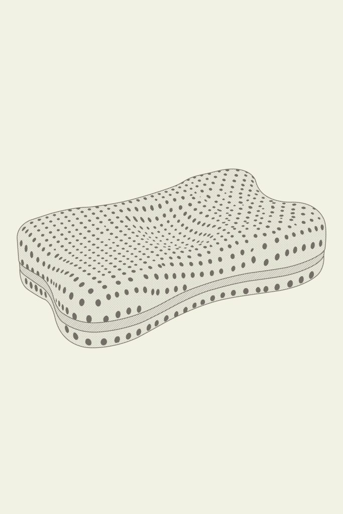 Blackroll Recovery Pillow Plus – Nahaufnahme der Nackenmulde