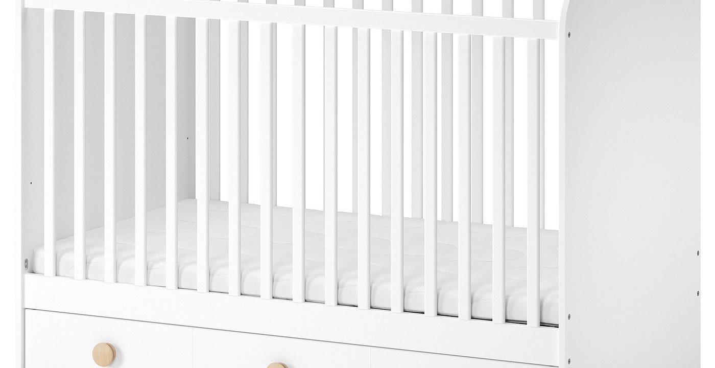 IKEA GONATT Babybett mit Schubfach