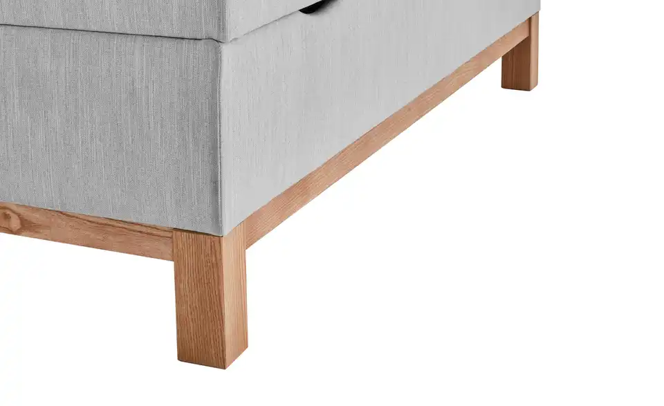 Höffner Home Boxspringbett Catania – Massivholzfuß und Rahmen in Eiche