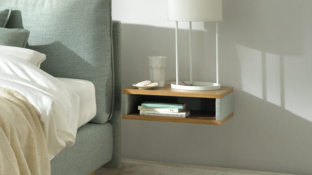 Joka Boxspringbett Arte mit schwebendem Nachtkästchen im Bettstoff