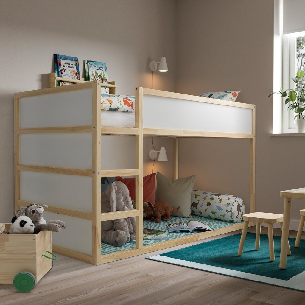 IKEA KURA Bett umbaufähig mit Spielbereich im Kinderzimmer