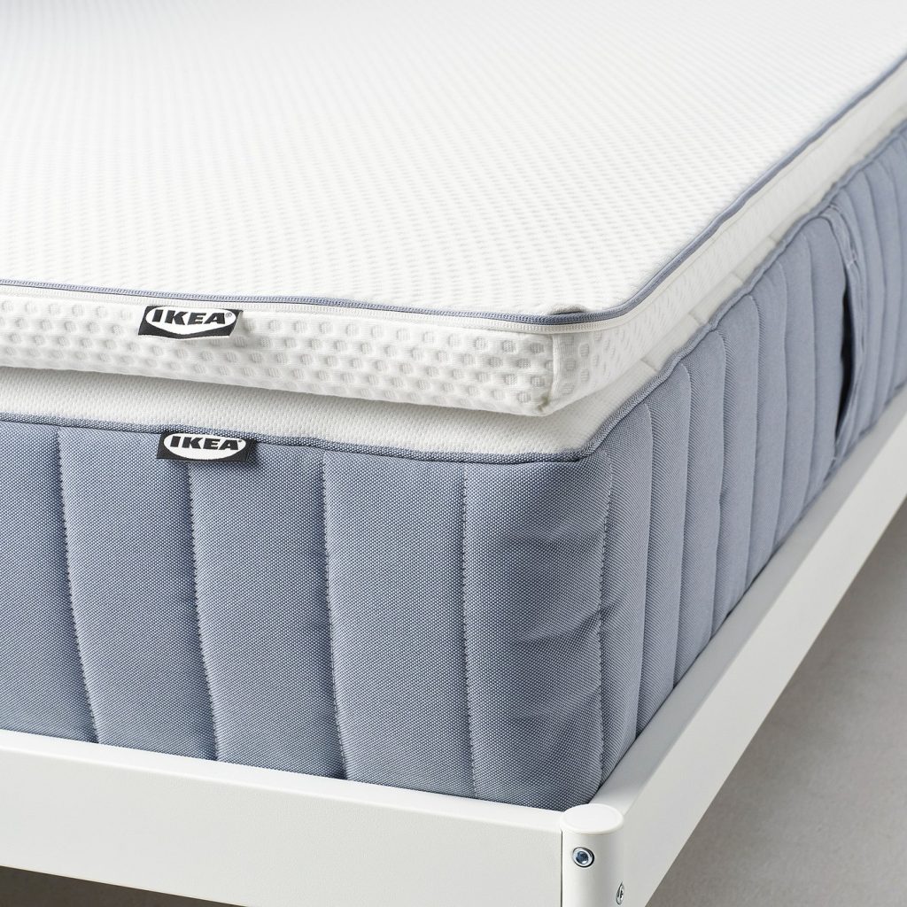 IKEA NÄSTABERG Matratzenauflage – Detailaufnahme von Bezug und Kante