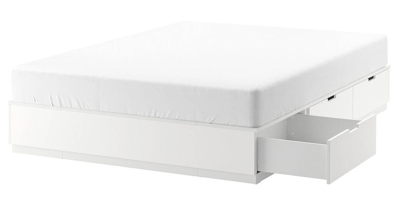 IKEA NORDLI Bettgestell mit Schubladen