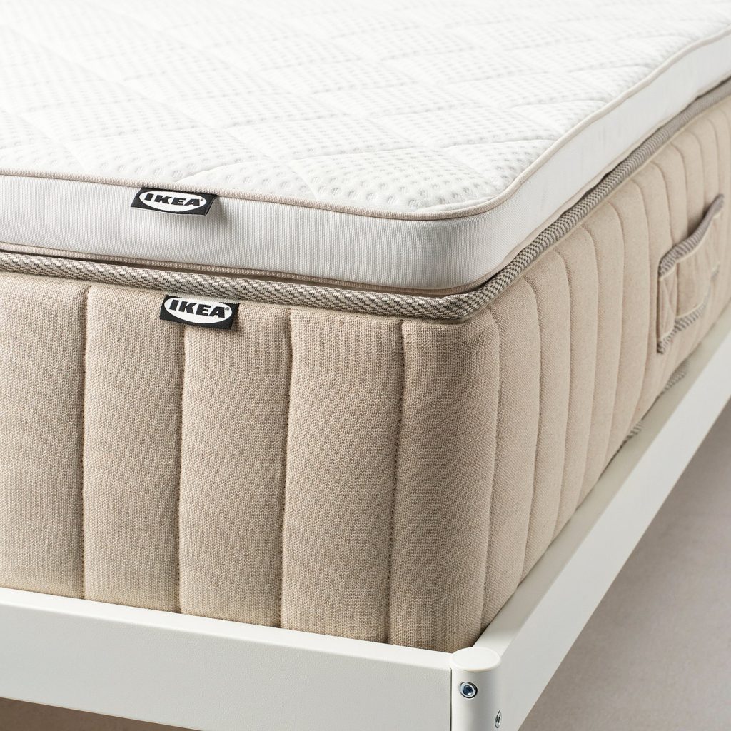 IKEA NYLÄGET Matratzenauflage – Detailaufnahme von Bezug und Kante