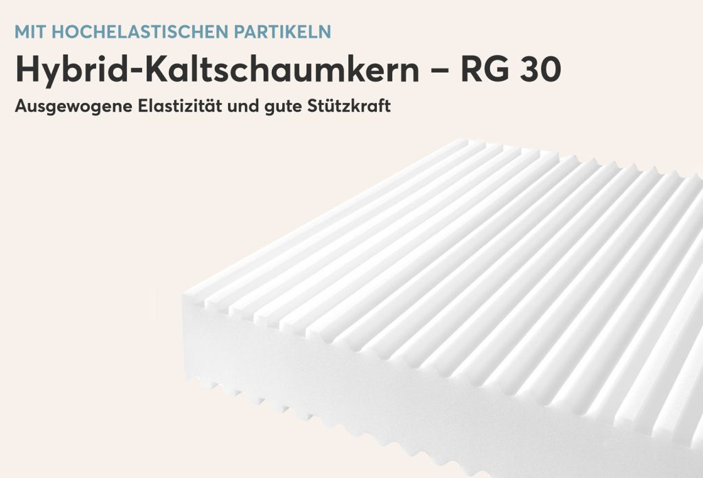 Ravensberger SOFTWELLE Kindermatratze – profilierter Hybrid-Kaltschaumkern