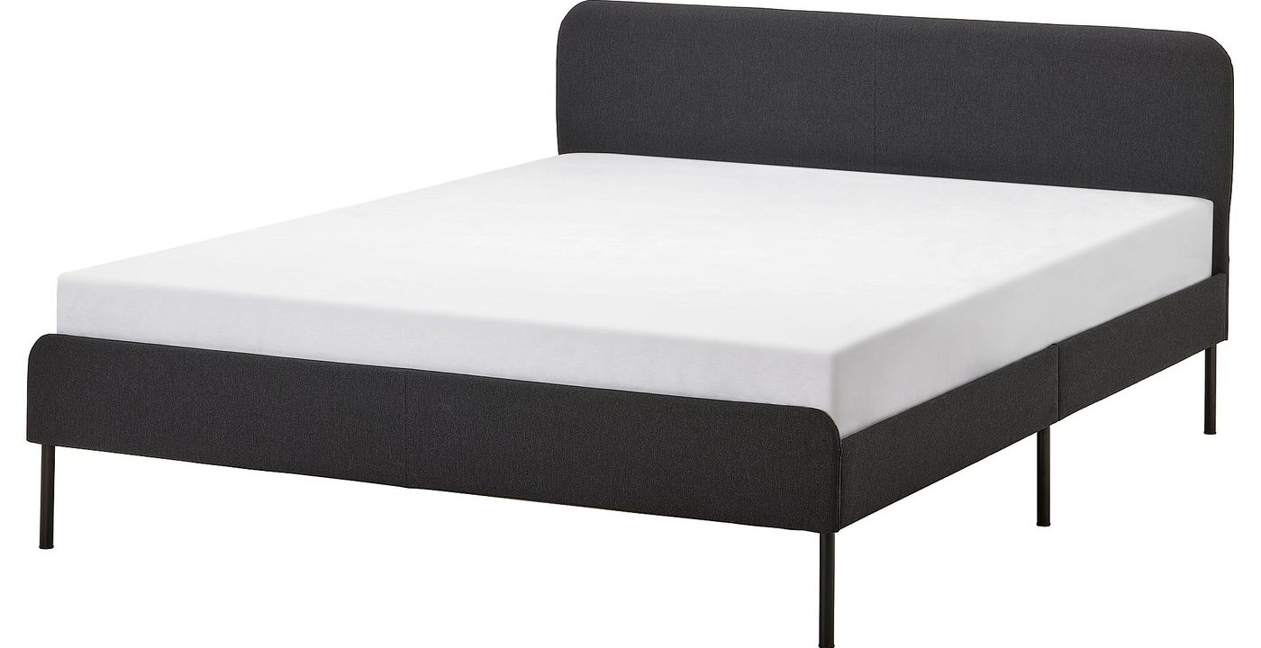 IKEA SLATTUM Bettgestell gepolstert