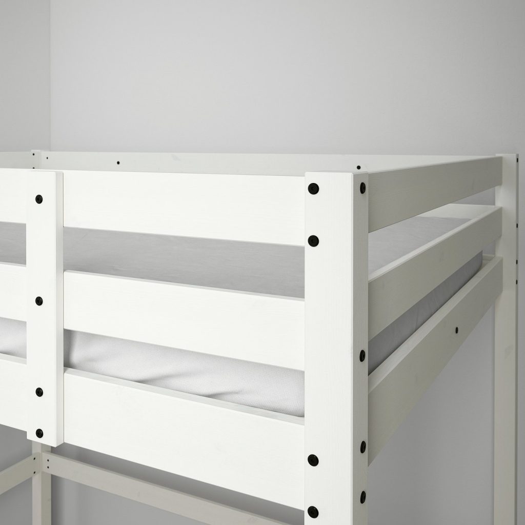 IKEA STORÅ Hochbettgestell – Nahaufnahme von Geländer und Rahmen