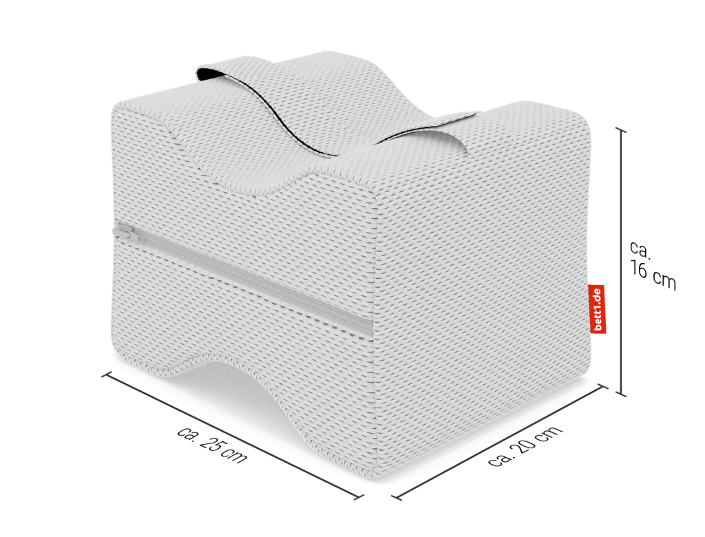 bett1 BODYGUARD Kniekissen mit Maßangaben 25 x 20 x 16 cm