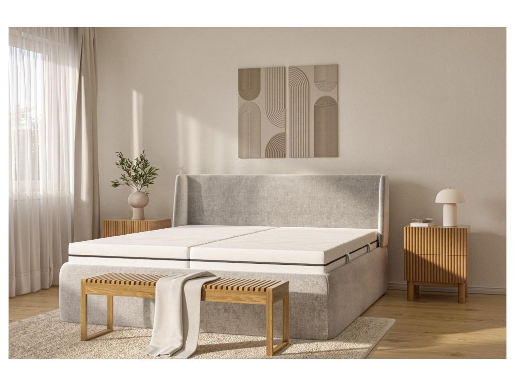 Lidl Livarno Home Waves auf einem Bett im Schlafzimmer